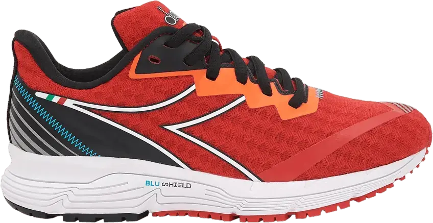  Diadora Mythos Blushield Volo 2 Y Kids &#039;Fiery Red Vermillion Orange&#039;