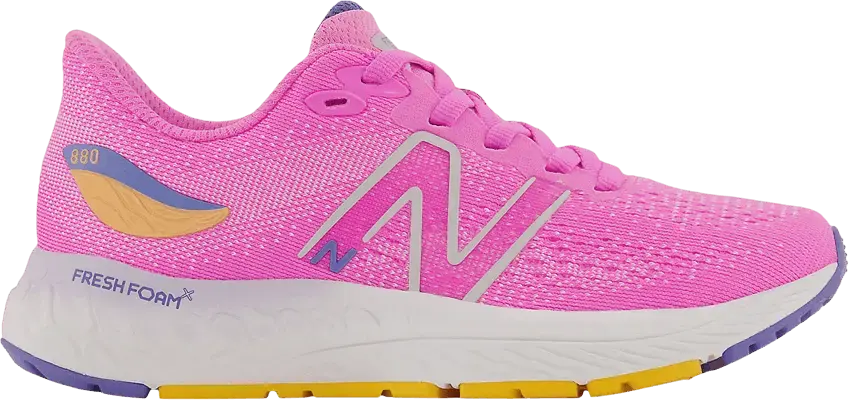  New Balance Fresh Foam X 880v12 Little Kid &#039;Vibrant Pink Night Sky&#039;