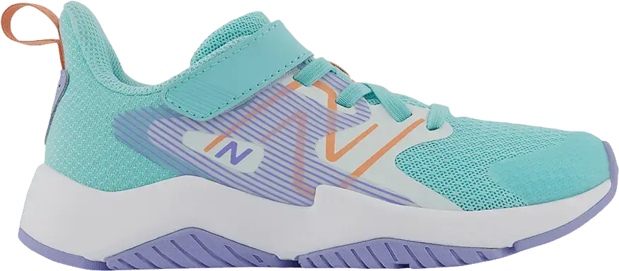  New Balance Rave Run v2 Bungee Lace Big Kid X-Wide &#039;Surf Peach Glaze&#039;