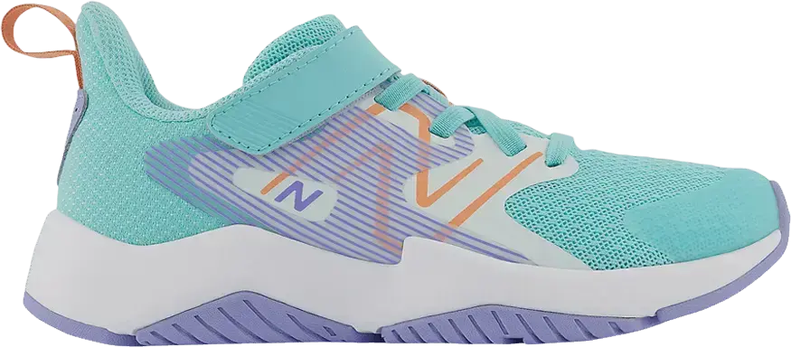  New Balance Rave Run v2 Bungee Lace Big Kid Wide &#039;Surf Peach Glaze&#039;