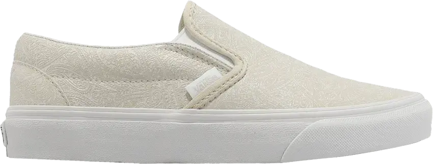  Vans Classic Slip-On &#039;Princess Paisley - Bone White&#039;