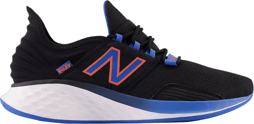  New Balance Fresh Foam Roav 2E Wide &#039;Black Serene Blue Orange&#039;