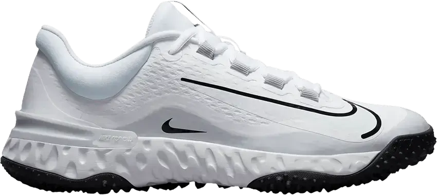  Nike Wmns Alpha Huarache Elite 4 TF &#039;White Pure Platinum&#039;