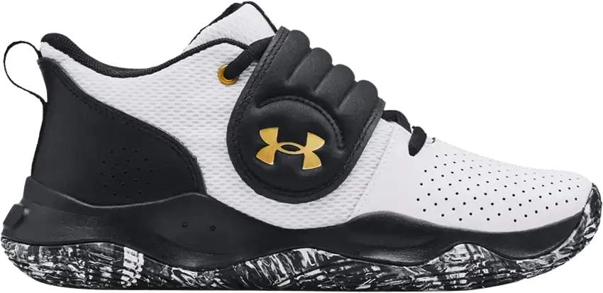  Under Armour Zone BB GS &#039;White Black Gold&#039;