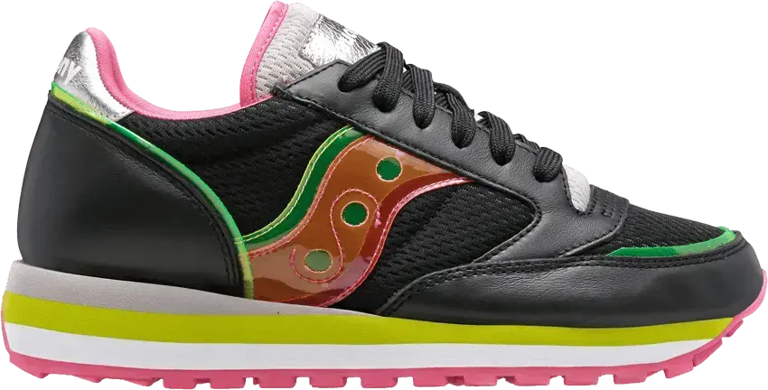  Saucony Wmns Jazz Triple &#039;Black Pink Green&#039;