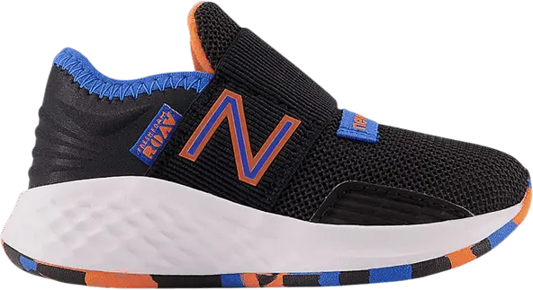  New Balance Fresh Foam Roav Slip-On Toddler Wide &#039;Black Blue Orange&#039;