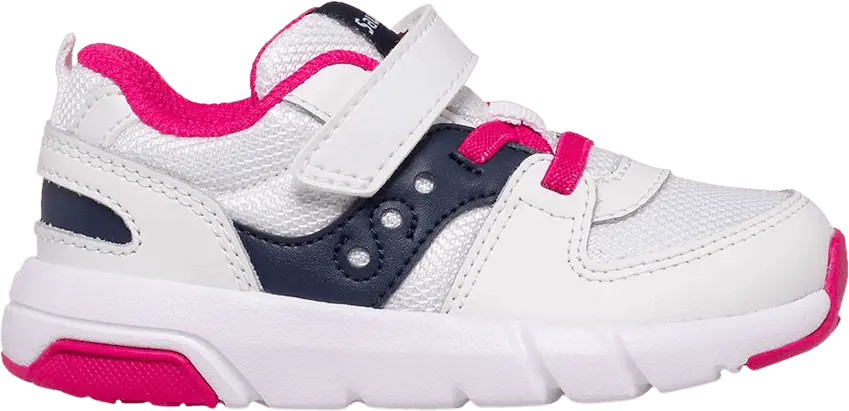  Saucony Jazz Lite 2.0 Little Kid &#039;White Navy Pink&#039;