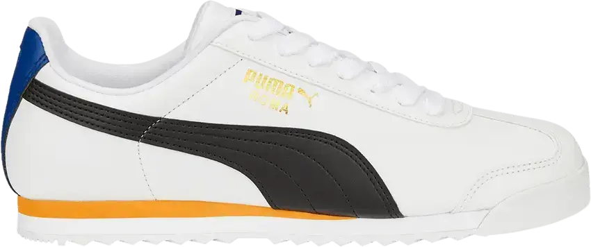  Puma Roma Basic Plus &#039;White Black Orange Brick&#039;