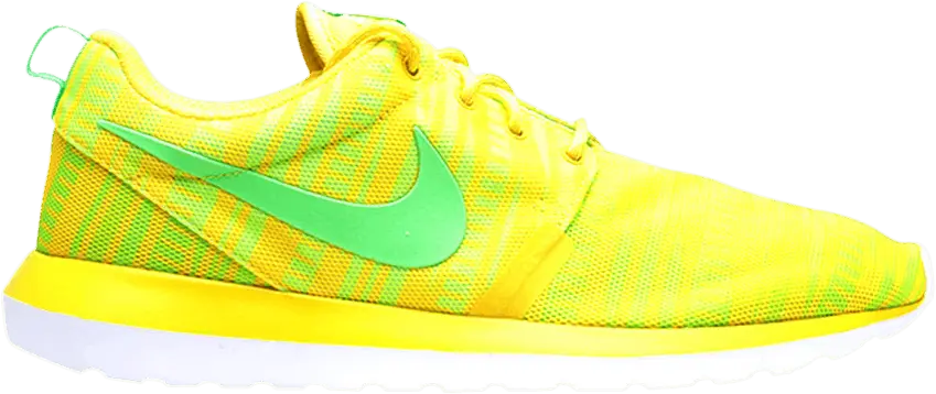  Nike Roshe Run NM Breathe Chrome Yellow Electric Green