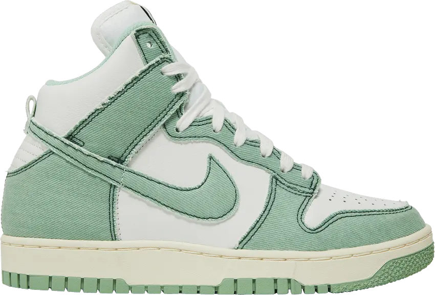  Nike Dunk High 1985 Enamel Green Denim (Women&#039;s)