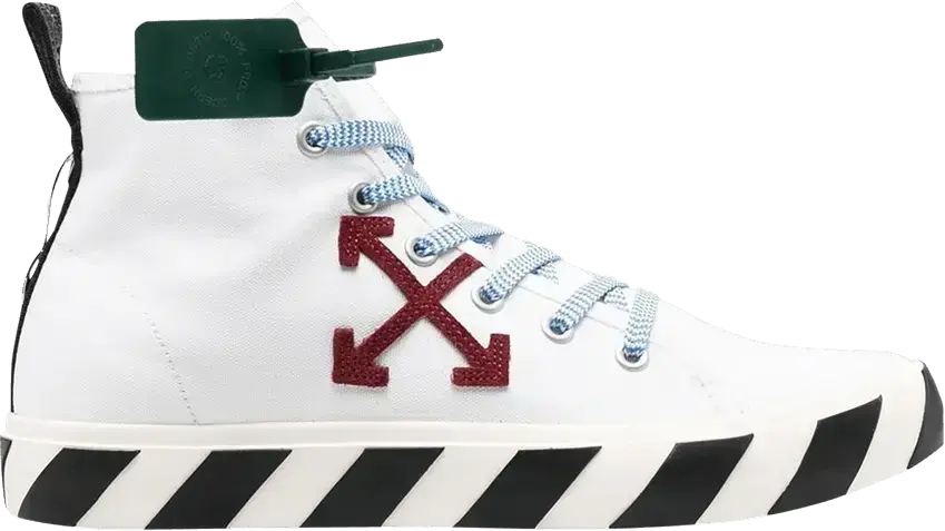  Off-White Vulc Sneaker Mid &#039;White Burgundy&#039;