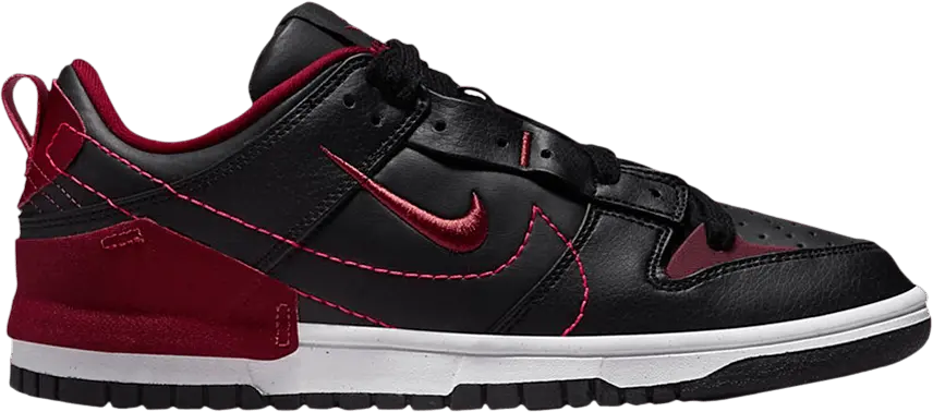  Nike Dunk Low Disrupt 2 Black Dark Beetroot (Women&#039;s)