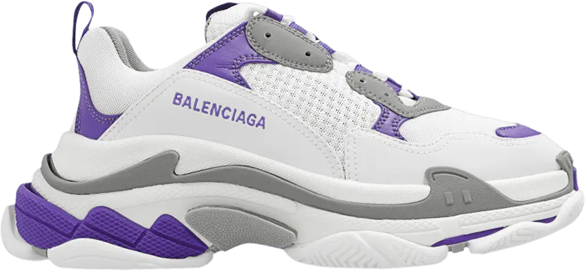  Balenciaga Wmns Triple S Sneaker &#039;White Purple&#039;