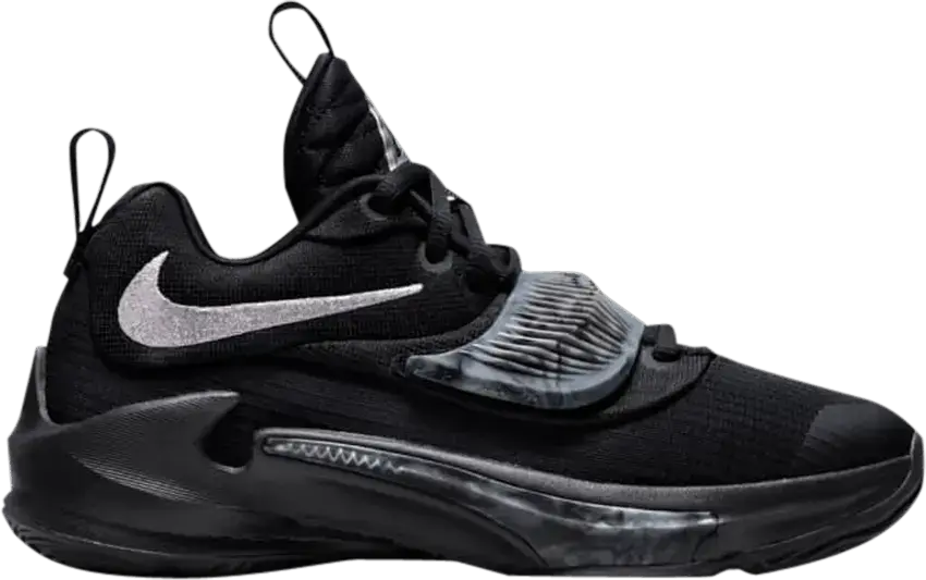  Nike Zoom Freak 3 GS &#039;Black Metallic Silver&#039;