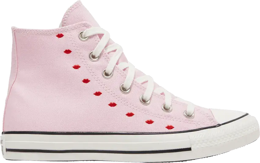  Converse Wmns Chuck Taylor All Star High &#039;Embroidered Hearts - Cherry Blossom&#039;