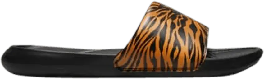  Nike Wmns Victori One Printed Slide &#039;Cheetah Print - Black&#039;