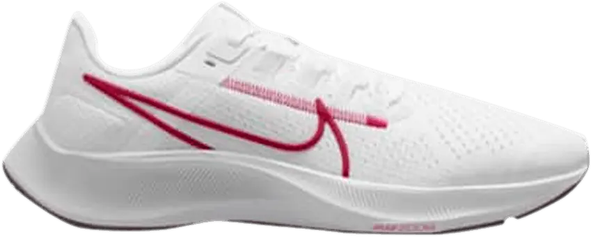  Nike Air Zoom Pegasus 38 White Hibiscus (Women&#039;s)
