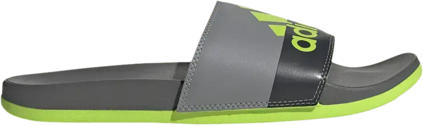  Adidas Adilette Comfort Slide &#039;Grey Semi Solar Slime&#039;