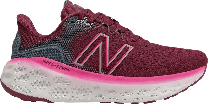  New Balance Wmns Fresh Foam More v3 2E Wide &#039;Garnet Pink Glow&#039;