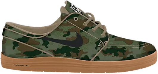  Nike SB Lunar Stefan Janoski Green Camo