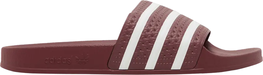  Adidas Adilette Slides &#039;Quiet Crimson&#039;