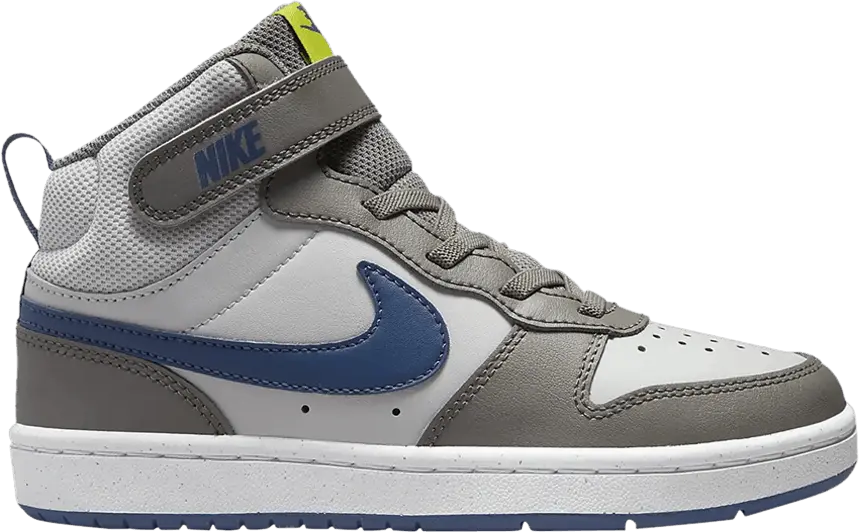  Nike Court Borough Mid 2 PS &#039;Grey Fog Mystic Navy&#039;