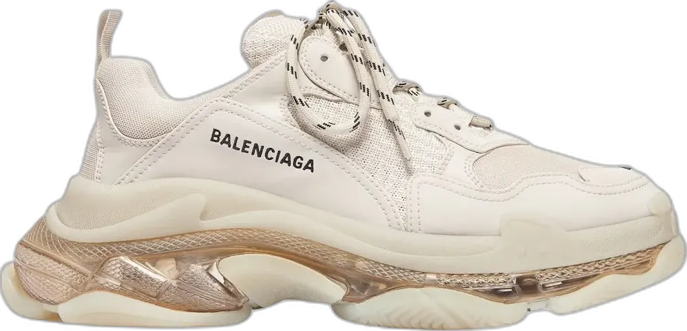  Balenciaga Triple S Clear Sole Beige (Women&#039;s)