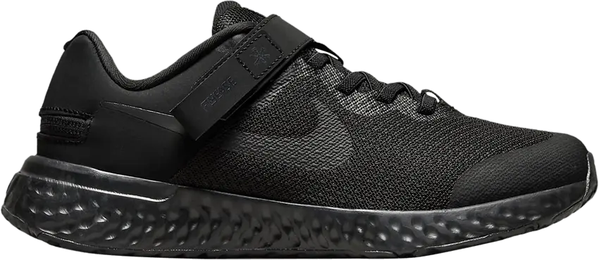  Nike Revolution 6 FlyEase 4E GS &#039;Black Dark Smoke Grey&#039;