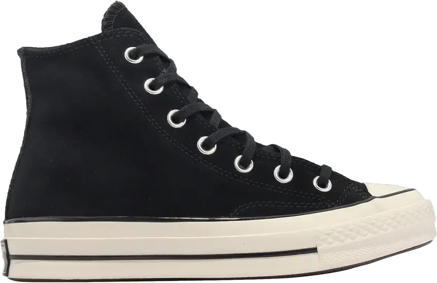  Converse Chuck 70 Suede High &#039;Black White&#039;