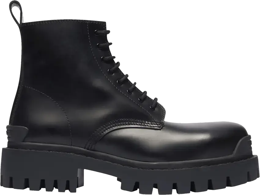  Balenciaga Strike Lace-Up Boot &#039; Black&#039;