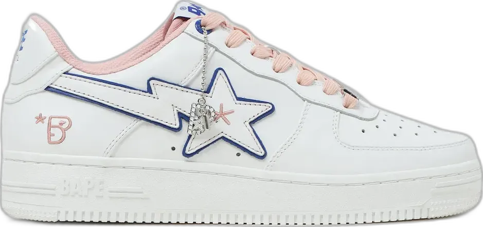  A Bathing Ape Bape Sta BAPY White Pink (Women&#039;s)