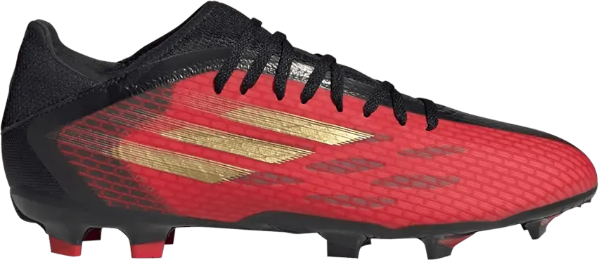  Adidas X Speedflow.3 FG &#039;Vivid Red Gold Metallic&#039;