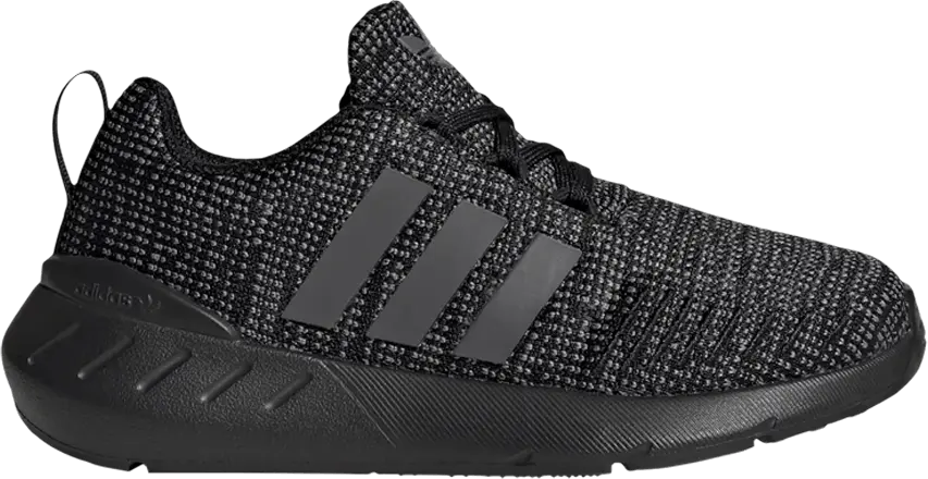  Adidas Swift Run 22 Little Kid &#039;Black Grey&#039;