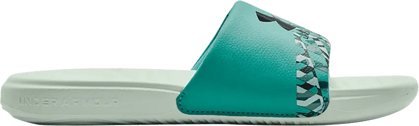  Under Armour Wmns Ansa Graphic Slide &#039;Sea Mist Neptune&#039;