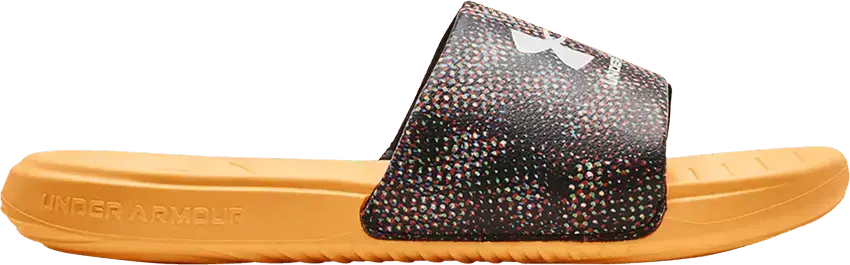  Under Armour Ansa Graphic Slide &#039;Black Orange Ice&#039;