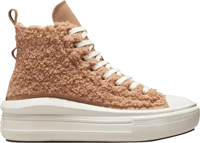  Converse Wmns Chuck Taylor All Star Move Platform High &#039;Sherpa - Champagne Tan&#039;