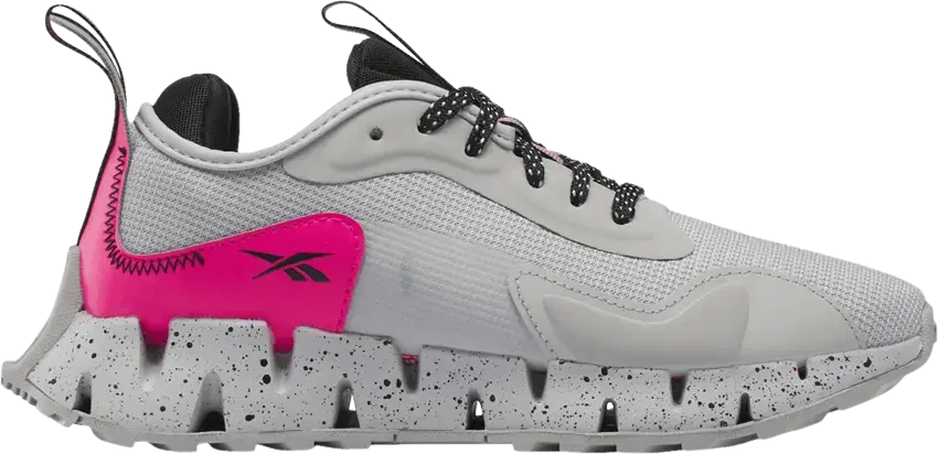  Reebok Wmns Zig Dynamica Adventure &#039;Grey Proud Pink Speckled&#039;