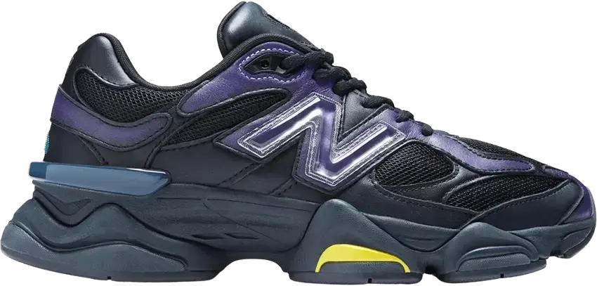  New Balance 9060 Mowalola Burglarwear Black Purple Yellow