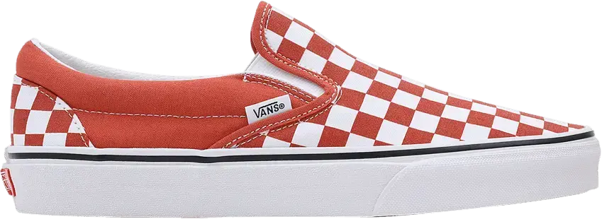  Vans Classic Slip-On &#039;Checkerboard - Burnt Ochre&#039;