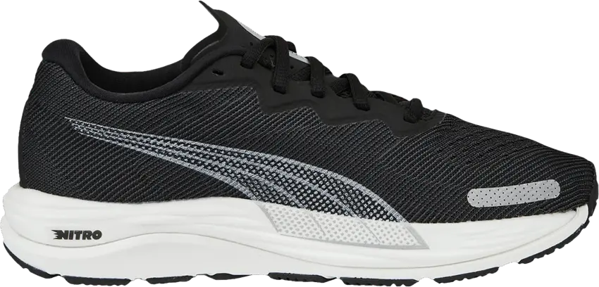  Puma Wmns Velocity Nitro 2 Wide &#039;Black Metallic Silver&#039;