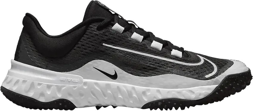  Nike Wmns Alpha Huarache Elite 4 TF &#039;Black Dark Smoke Grey&#039;