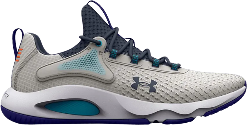  Under Armour HOVR Rise 4 &#039;Grey Mist Sonar Blue&#039;