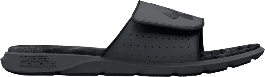  Under Armour Ignite 7 Graphic Strap Slide &#039;Pitch Grey Black&#039;