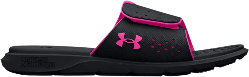  Under Armour Wmns Ignite 7 Slide &#039;Black Rebel Pink&#039;