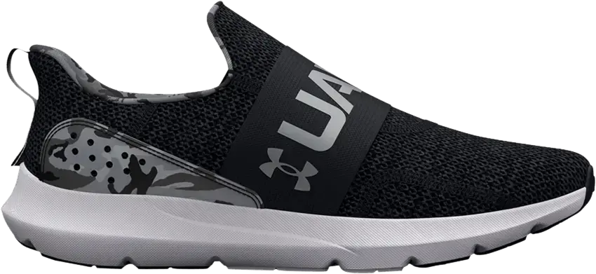  Under Armour Surge 3 Slip Printed &#039;Black Metallic Silver Camo&#039;