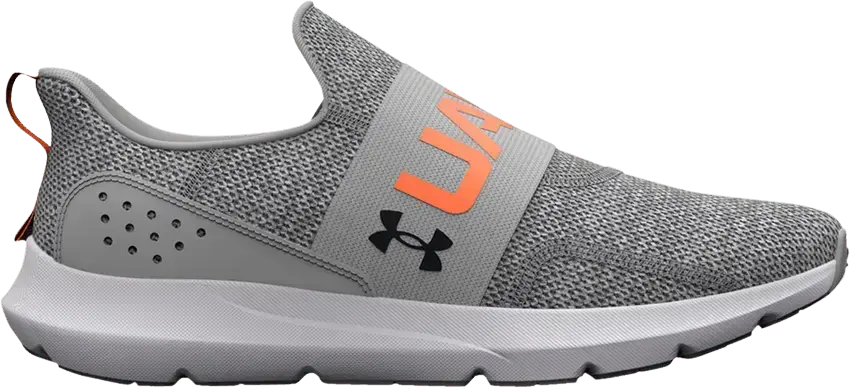  Under Armour Surge 3 Slip &#039;Mod Grey Orange Blast&#039;