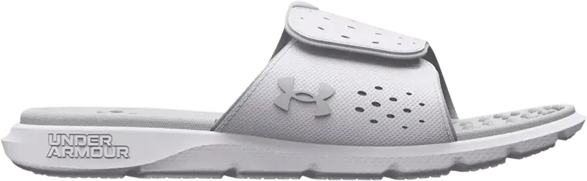  Under Armour Wmns Ignite 7 Slide &#039;White Halo Grey&#039;