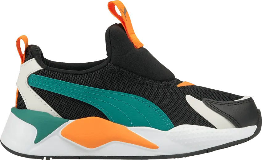  Puma RS-X3 Slip-On Little Kid &#039;Black Parasailing&#039;