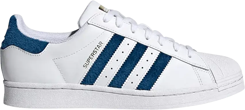 Adidas adidas Superstar Chenille Stripes Cloud White Blue