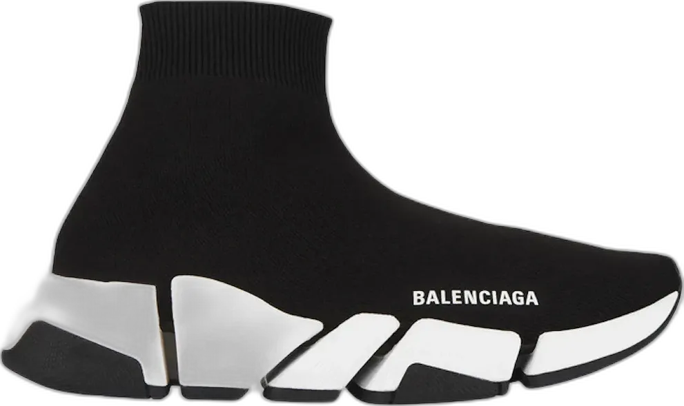  Balenciaga Speed 2.0 Black White (Women&#039;s)